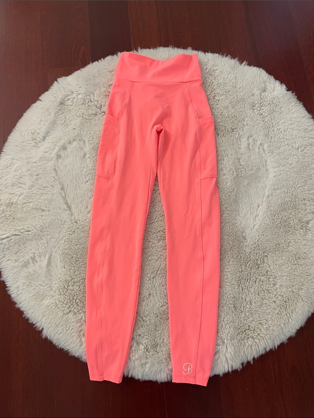 Bombshell Sportswear Coral Pink High-Waist Leggings